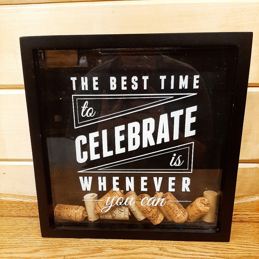 Wooden Decorative Box (can use for money, corks, bottle tops, tickets)